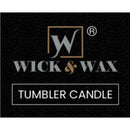 Wick & Wax Black Cherry Tumbler Candle, 3.5oz (100g) (Pack of 12)