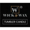 Wick & Wax Black Cherry Tumbler Candle, 3.5oz (100g) (Pack of 2)