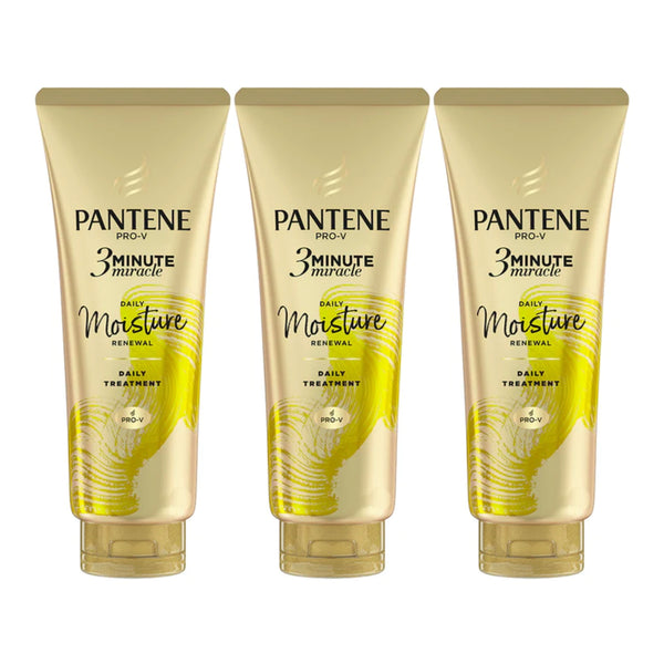 Pantene Pro-V 3 Minute Miracle Daily Moisture Renewal, 6.1 oz (Pack of 3)