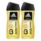 Adidas 3-in-1 VICTORY LEAGUE Stimulating Guarana Shower Gel, 8.4oz (Pack of 2)