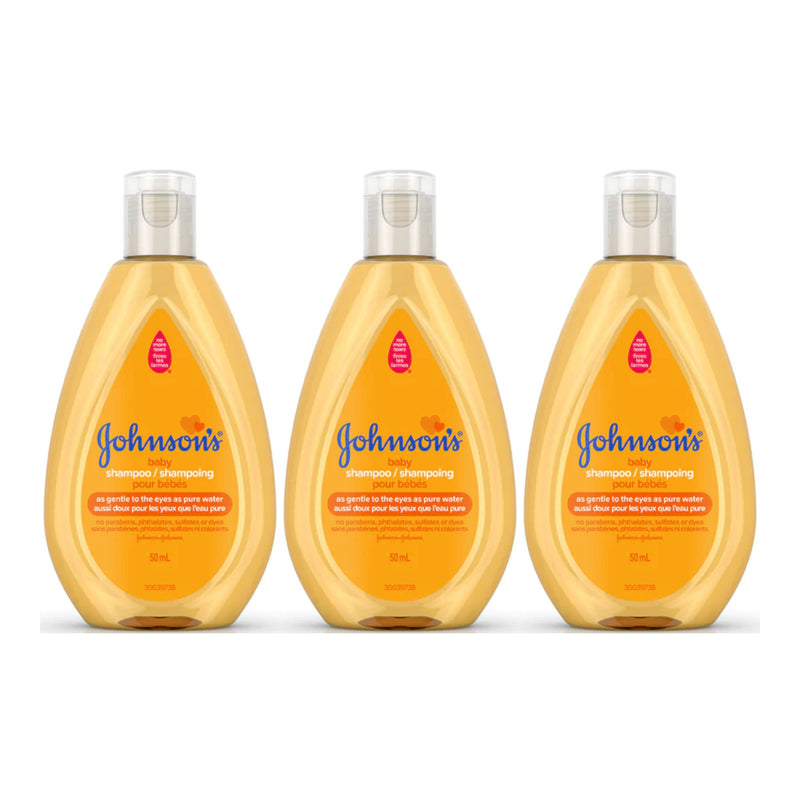 Johnson's Baby Shampoo, 1.7 oz (50ml) (Pack of 3)