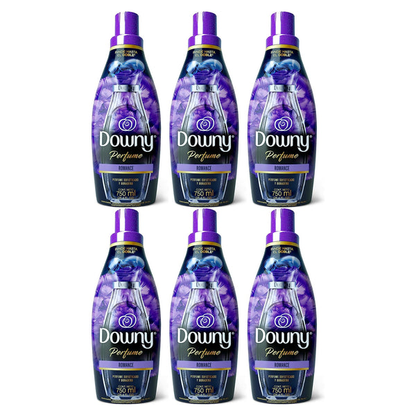 Downy Fabric Softener - Perfume Collections Romance, 750ml (Pack of 6)