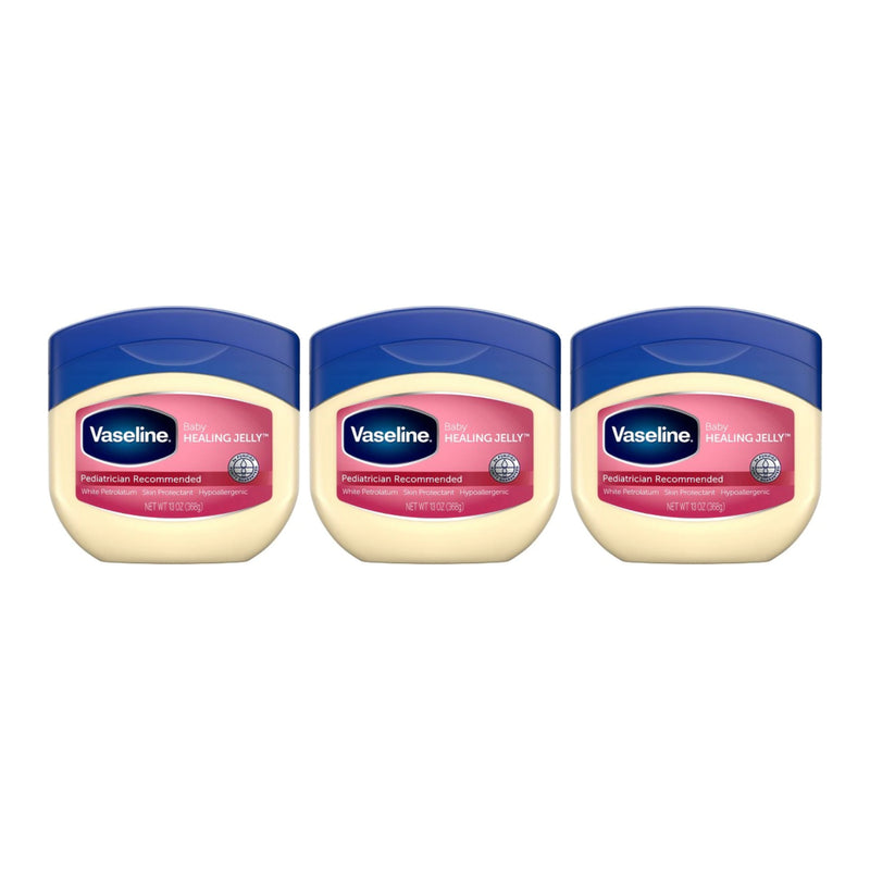 Vaseline Baby Healing Petroleum Jelly, 13oz. (368g) (Pack of 3)