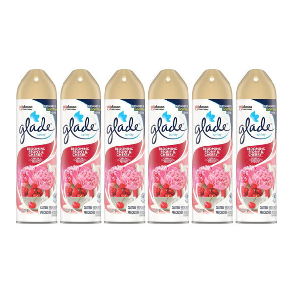 Glade Spray Blooming Peony & Cherry Air Freshener, 8 oz (Pack of 6)