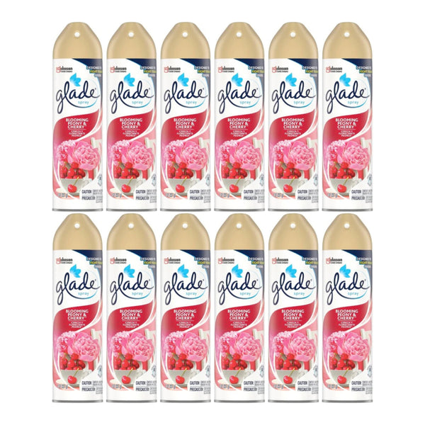 Glade Spray Blooming Peony & Cherry Air Freshener, 8 oz (Pack of 12)