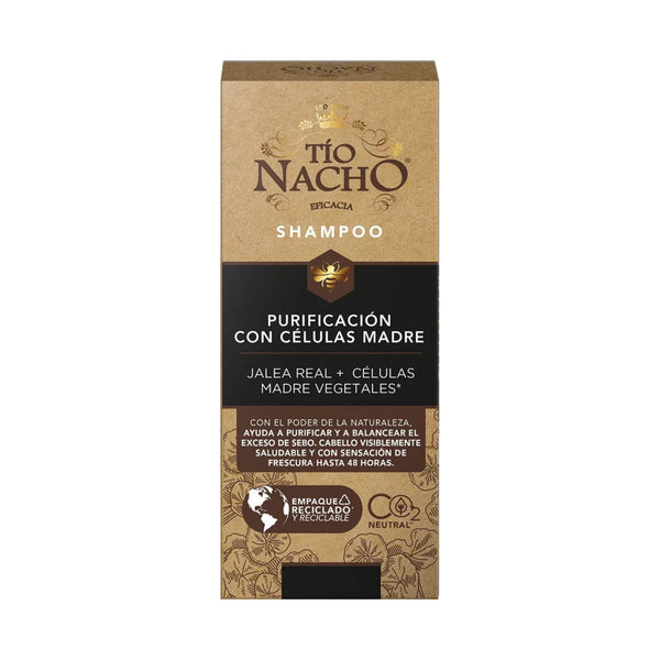 Tio Nacho Shampoo Purificación con Células Madre - Jalea Real, 14oz