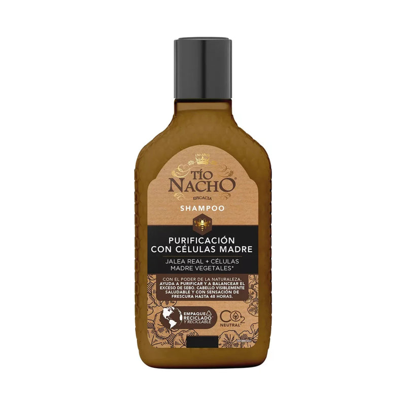 Tio Nacho Shampoo Purificación con Células Madre - Jalea Real, 14oz