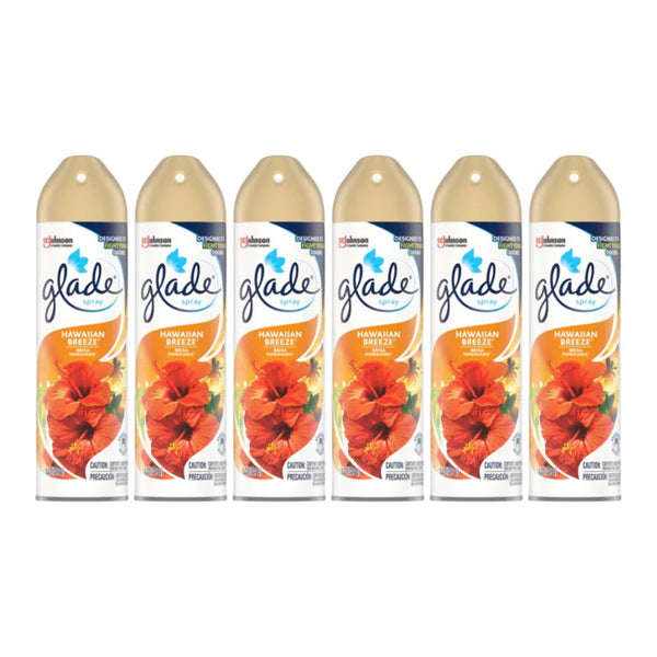 Glade Spray Hawaiian Breeze Air Freshener, 8 oz (Pack of 6)