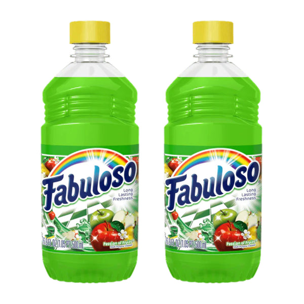 Fabuloso Multi-Purpose Cleaner - Passion of Fruits Scent, 16.9 oz (Pack of 2)