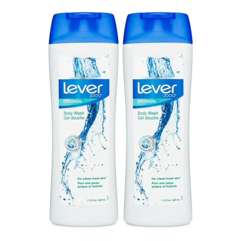 Lever 2000 Original Body Wash Gel Douche, 11.5 oz (Pack of 2)