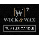 Wick & Wax Pine Tumbler Candle, 3.5oz (100g) (Pack of 3)
