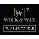 Wick & Wax Vanilla & Apple Cinnamon Tumbler Candle, 3.5oz (100g) (Pack of 3)