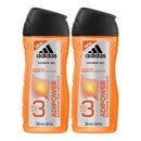 Adidas 3-in-1 ADIPOWER Maximum Performance Shower Gel 8.4oz (250ml) (Pack of 2)