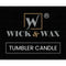 Wick & Wax Gardenia Tumbler Candle, 3.5oz (100g) (Pack of 2)
