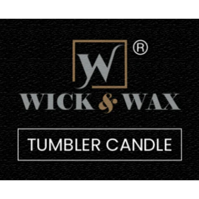 Wick & Wax Vanilla Tumbler Candle, 3.5oz (100g) (Pack of 12)