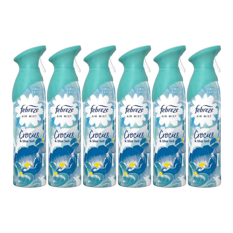 Febreze Air Freshener - Crocus & Blue Bell - Limited Edition, 8.8oz (Pack of 6)