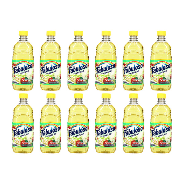 Fabuloso Multi-Purpose Cleaner With Vinegar - Apple Scent, 16.9 oz (Pack of 12)
