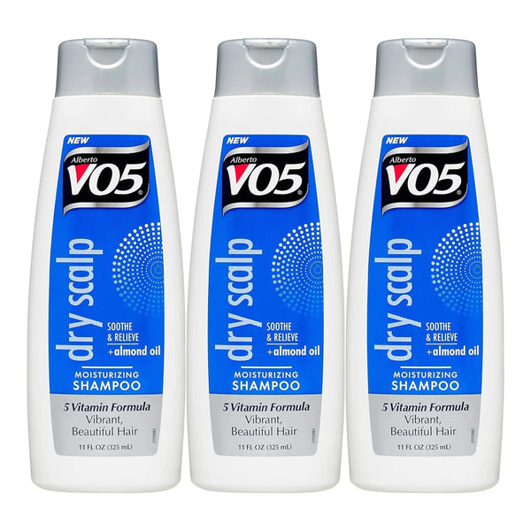 Alberto VO5 Dry Scalp Moisturizing Shampoo, 11 oz. (325ml) (Pack of 3)