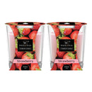 Wick & Wax Strawberry Tumbler Candle, 3.5oz (100g) (Pack of 2)