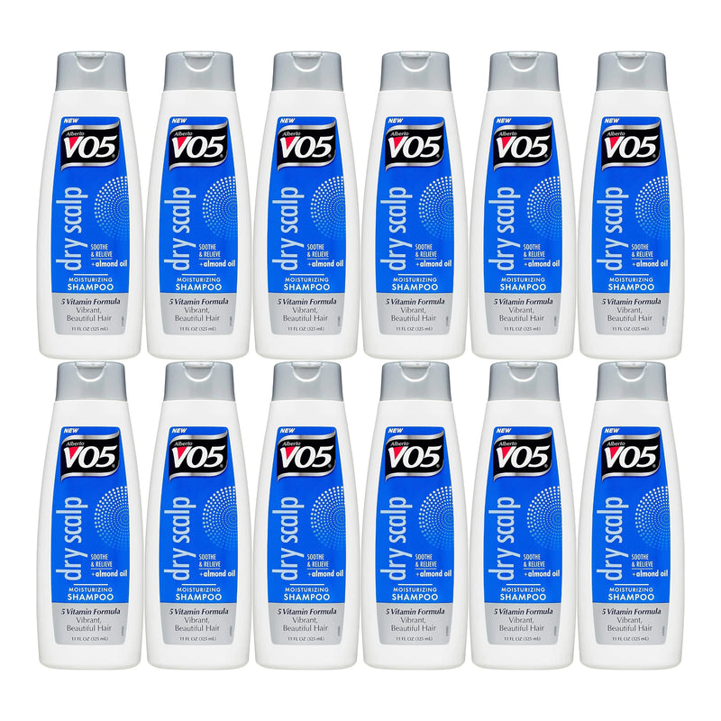 Alberto VO5 Dry Scalp Moisturizing Shampoo, 11 oz. (325ml) (Pack of 12)