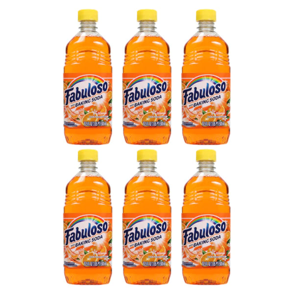Fabuloso Multi-Purpose Cleaner Baking Soda - Orange Scent 16.9 oz (Pack of 6)