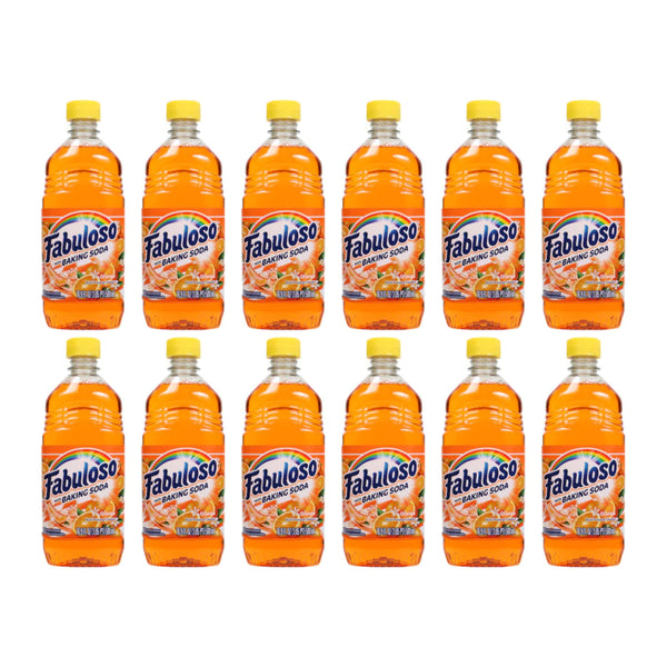 Fabuloso Multi-Purpose Cleaner Baking Soda - Orange Scent 16.9 oz (Pack of 12)
