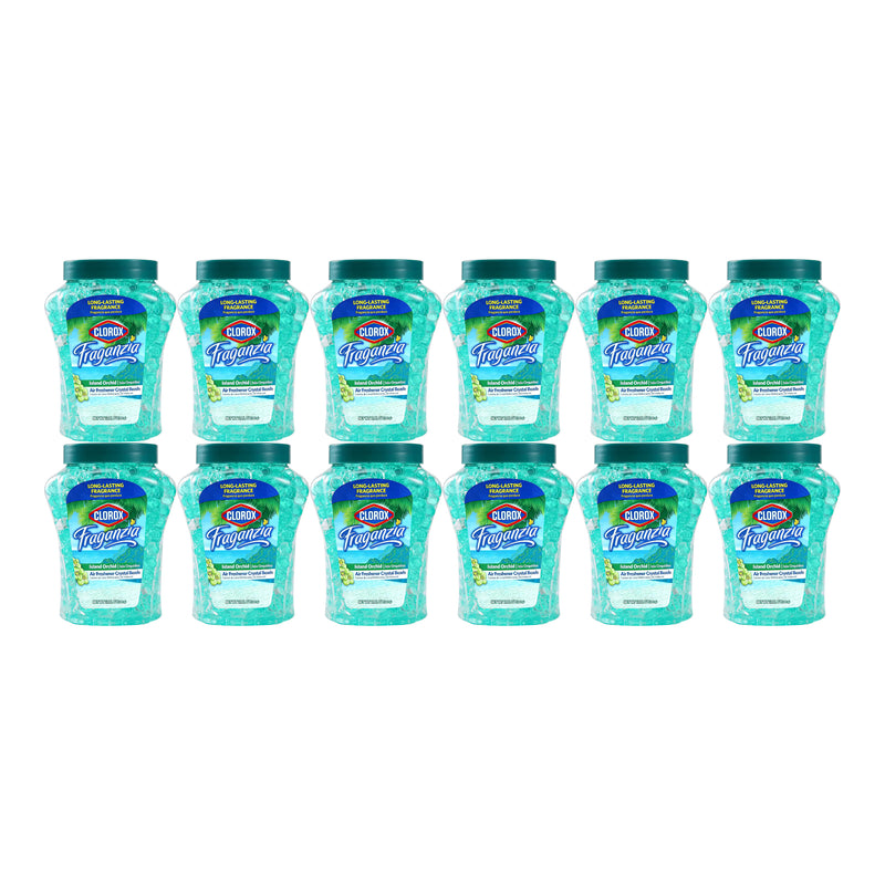 Clorox Fraganzia Air Freshener Crystal Beads - Island Orchid, 12 oz (Pack of 12)