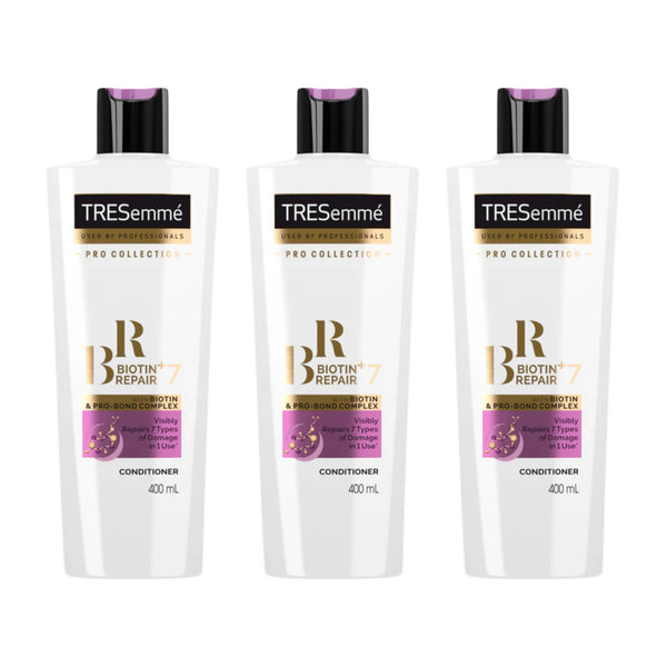 Tresemmé Biotin + Repair 7 Conditioner, 400ml (Pack of 3)