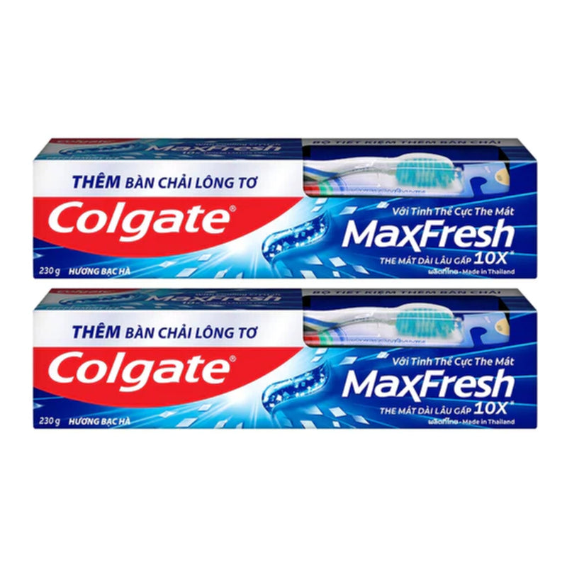 Colgate MaxFresh Peppermint Ice Toothpaste, 8.0oz (225g) (Pack of 2)