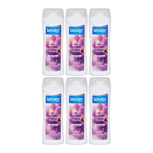 Lever 2000 Charming Sweet Pea Body Wash Gel Douche, 11.5oz (340ml) (Pack of 6)