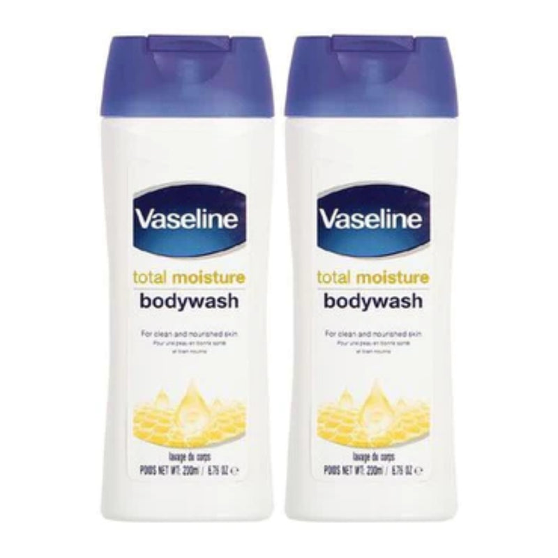 Vaseline Total Moisture Body Wash, 6.76oz (200ml) (Pack of 2)