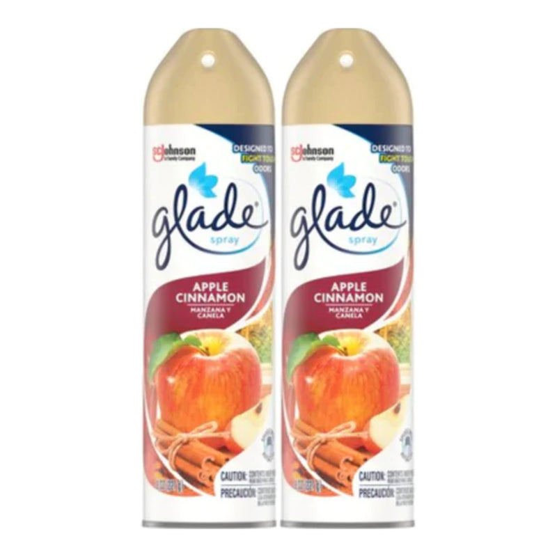 Glade Spray Apple Cinnamon Air Freshener, 8 oz (Pack of 2)