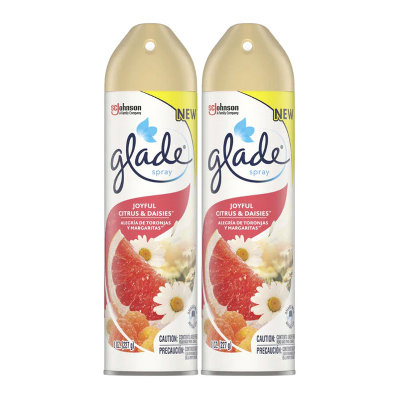 Glade Spray Joyful Citrus & Daisies Air Freshener, 8 oz (Pack of 2)