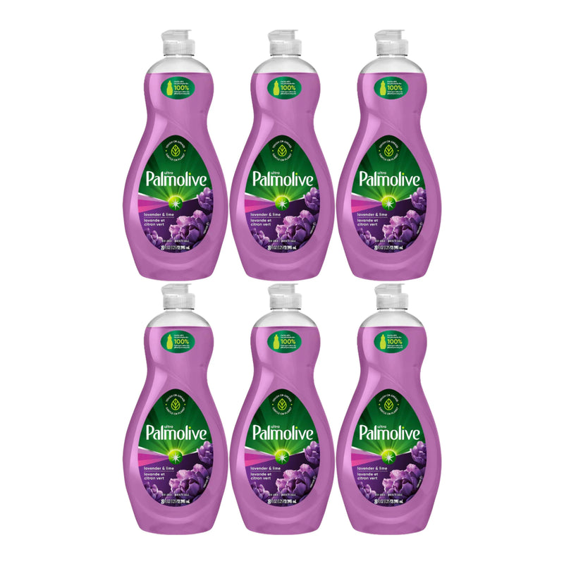 Palmolive Ultra Lavender & Lime Dish Liquid, 8 oz. (236ml) (Pack of 6)