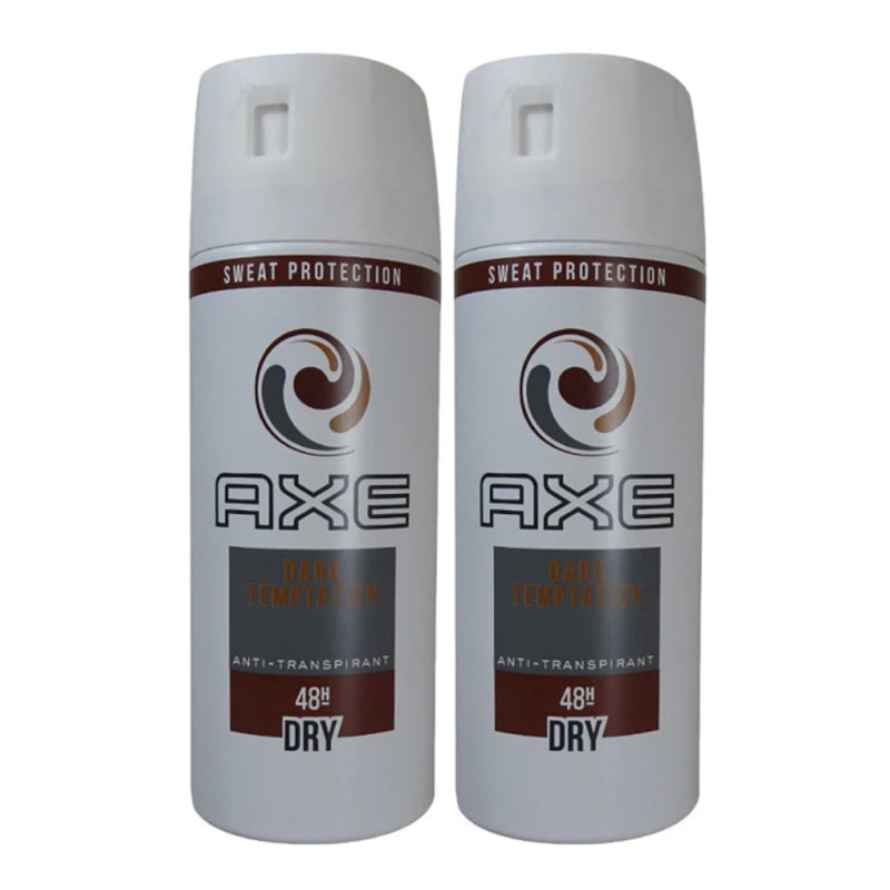 Axe Dark Temptation Deodorant + Body Spray, 150ml (Pack of 2)