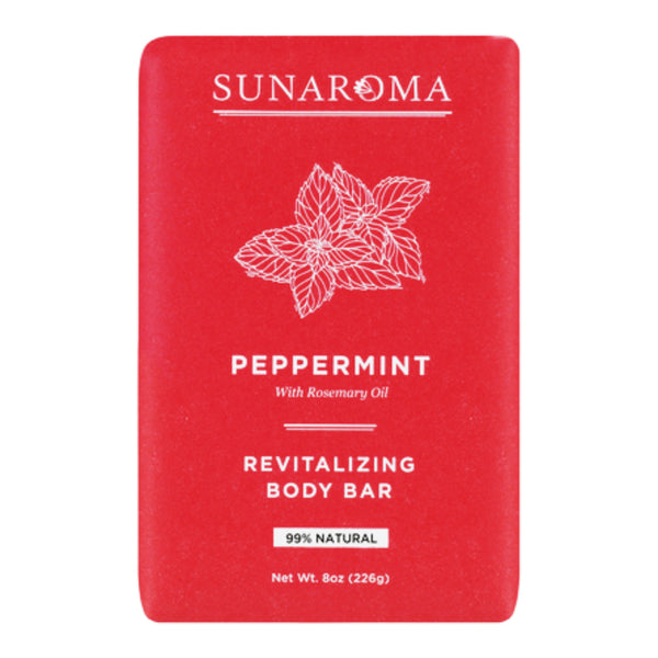 Sunaroma Revitalizing Body Bar - Peppermint With Rosemary Oil, 8oz