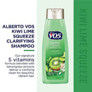 Alberto VO5 Kiwi Lime Squeeze with Lemongrass Shampoo, 12.5 oz. (Pack of 2)