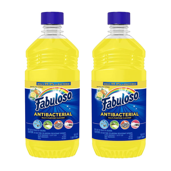 Fabuloso Anti-Bacterial Multi Cleaner - Sparkling Citrus, 16.9 oz. (Pack of 2)