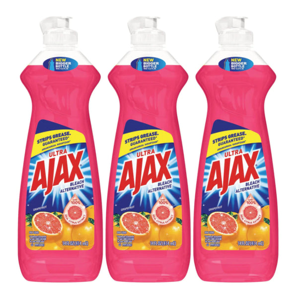 Ajax Ultra Grapefruit (Bleach Alternative) Dish Liquid, 14 oz. (Pack of 3)