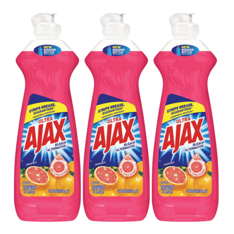 Ajax Ultra Grapefruit (Bleach Alternative) Dish Liquid, 14 oz. (Pack of 3)
