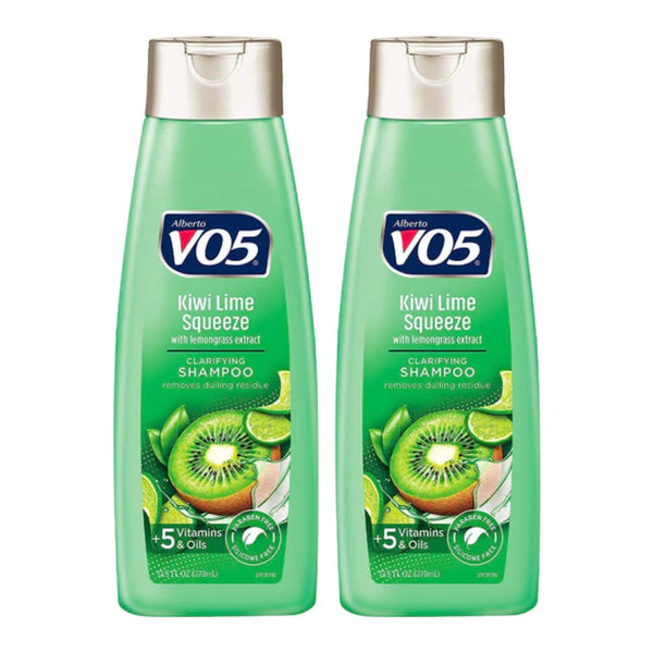 Alberto VO5 Kiwi Lime Squeeze with Lemongrass Shampoo, 12.5 oz. (Pack of 2)