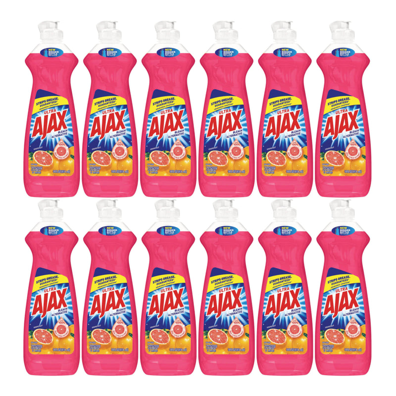 Ajax Ultra Grapefruit (Bleach Alternative) Dish Liquid, 14 oz. (Pack of 12)