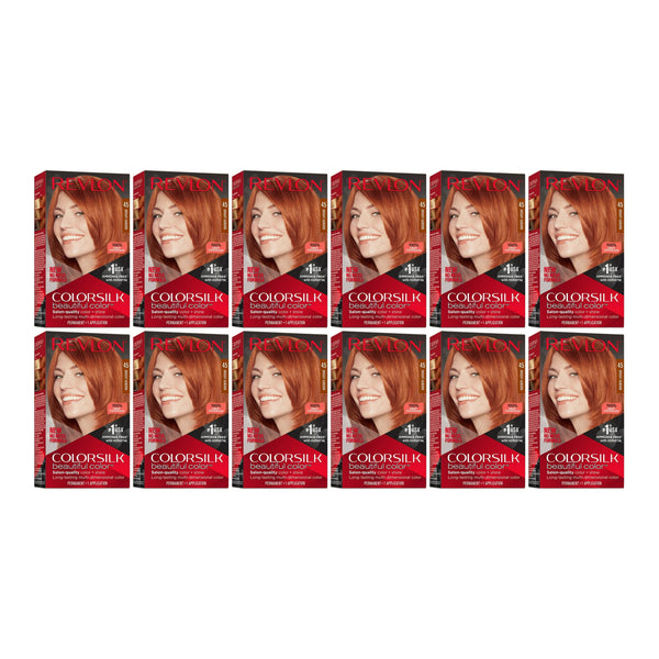 Revlon Beautiful Hair Color - 45 Bright Auburn (Pack of 12)