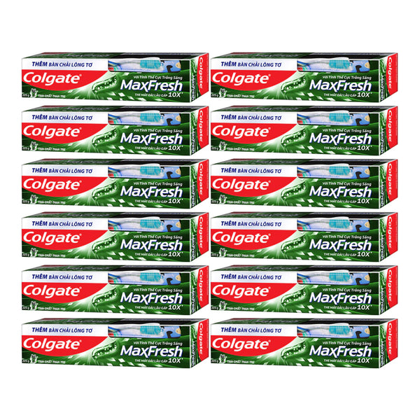 Colgate MaxFresh Bamboo Charcoal Toothpaste, 8.0oz (225g) (Pack of 12)