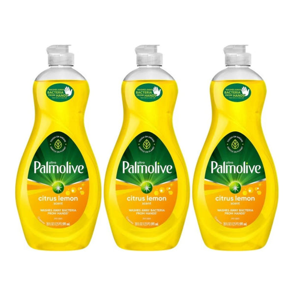 Palmolive Ultra Citrus Lemon Scent Dish Liquid, 20 oz. (591ml) (Pack of 3)