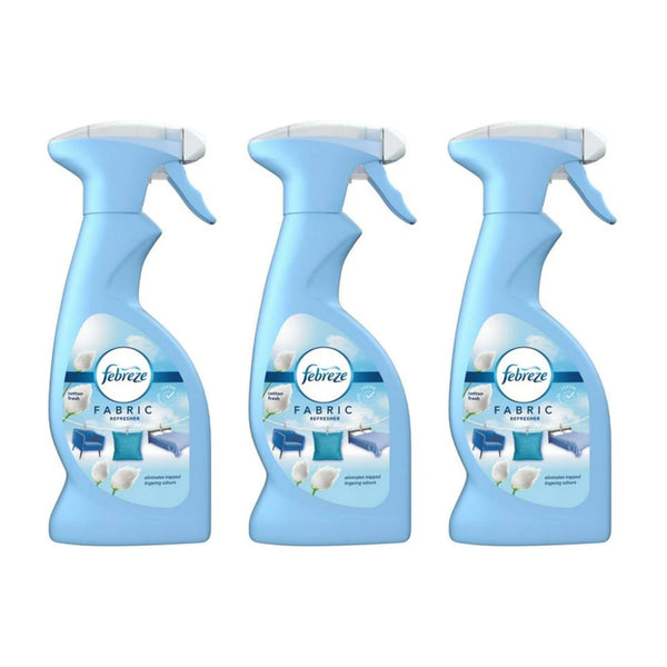 Febreze Fabric Refresher - Cotton Fresh Scent, 375 ml (Pack of 3)
