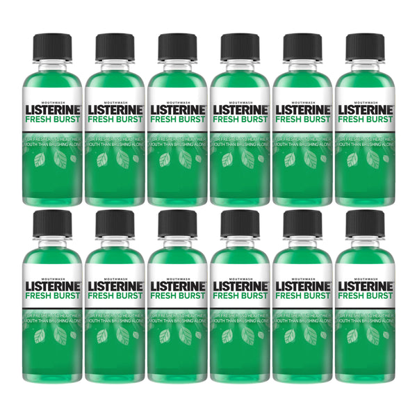 Listerine Freshburst Antiseptic Mouthwash, 3.2oz (95ml) (Pack of 12)