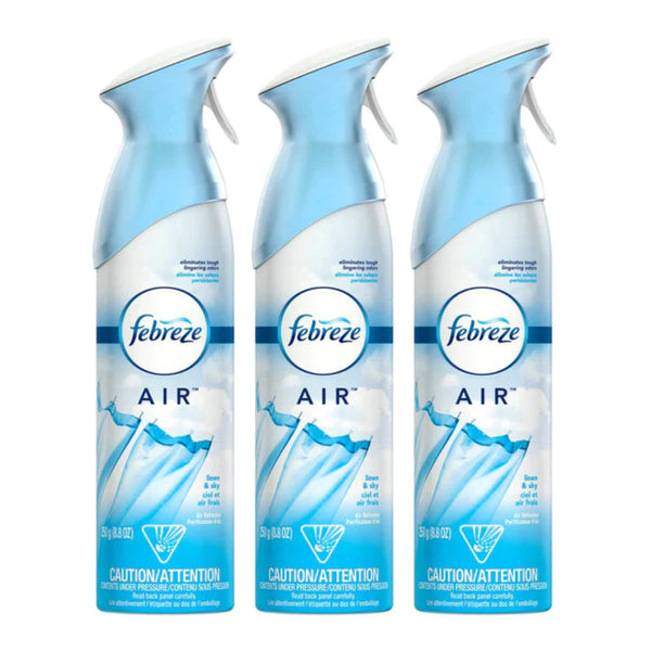 Febreze Air Freshener - Linen & Sky Scent, 8.8oz (Pack of 3)