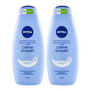 Nivea Creme Smooth With Shea Butter & Gentle Scent Body Wash, 750ml (Pack of 2)