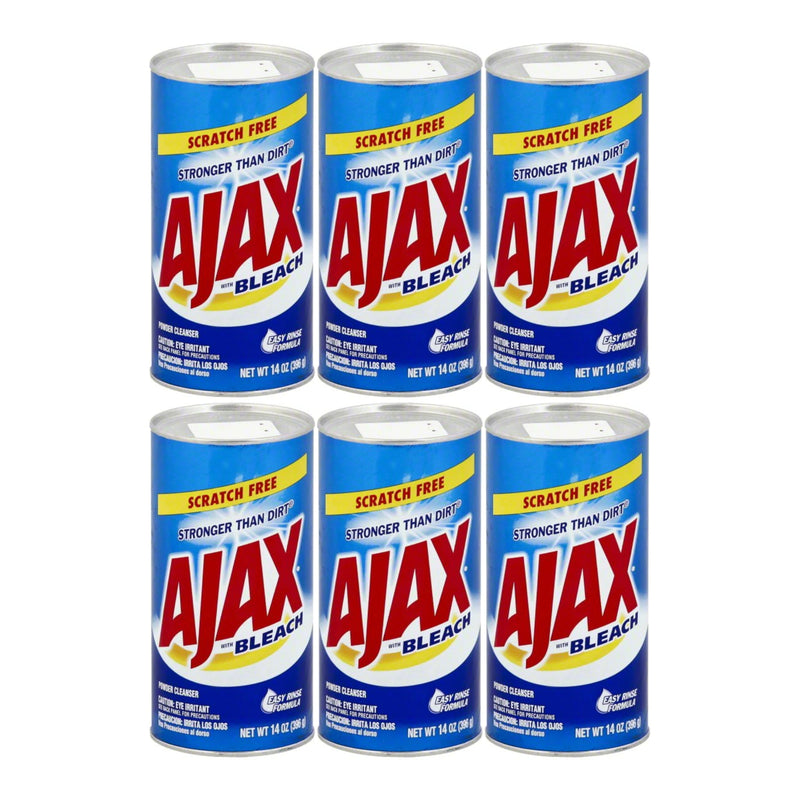 Ajax Powder Cleanser with Bleach, 14 oz. (396g) (Pack of 6)